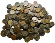 Lot of ca. 200 late roman bronze coins / SOLD AS SEEN, NO RETURN!nearly very fine