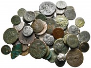 Lot of ca. 50 ancient bronze coins / SOLD AS SEEN, NO RETURN!fine