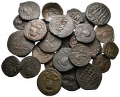 Lot of ca. 30 byzantine bronze coins / SOLD AS SEEN, NO RETURN!very fine