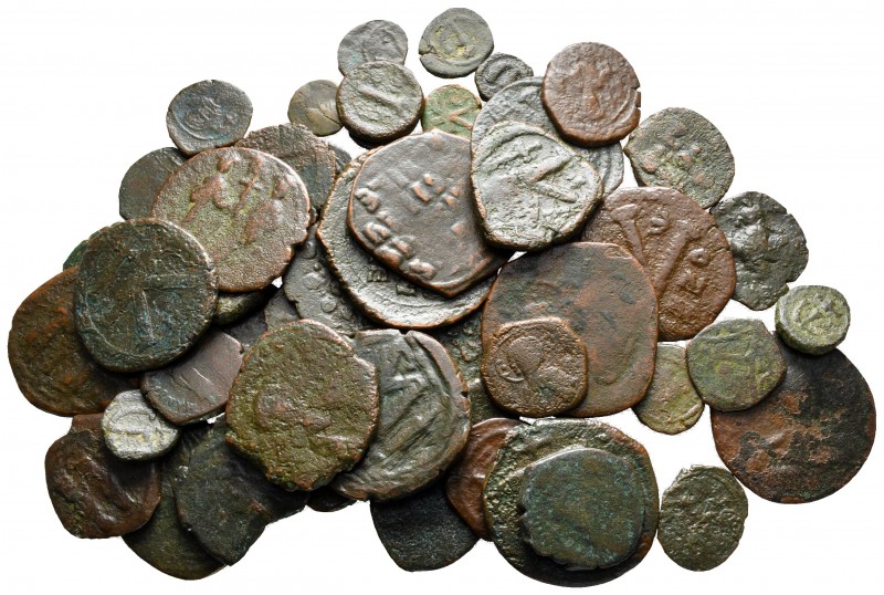 Lot of ca. 53 byzantine bronze coins / SOLD AS SEEN, NO RETURN!

fine