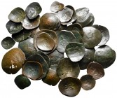 Lot of ca. 43 byzantine scyphate coins / SOLD AS SEEN, NO RETURN!nearly very fine