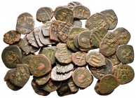 Lot of ca. 60 byzantine bronze coins / SOLD AS SEEN, NO RETURN!very fine