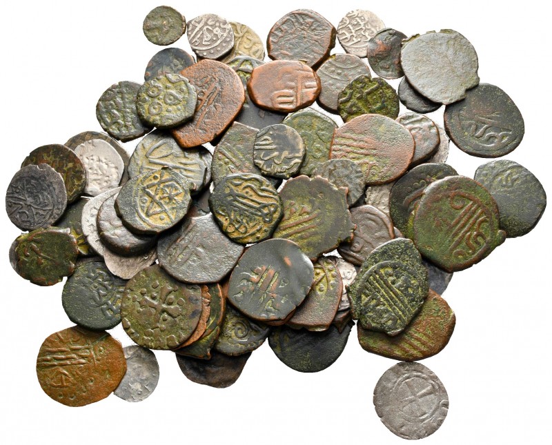 Lot of ca. 76 islamic bronze coins / SOLD AS SEEN, NO RETURN!

nearly very fin...