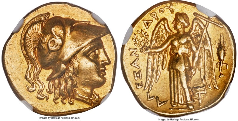 MACEDONIAN KINGDOM. Alexander III the Great (336-323 BC). AV stater (17mm, 8.56 ...
