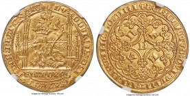 Flanders. Louis II de Mâle (1346-1384) gold Lion heaumé d'or ND (1365-1370) MS64 NGC, Ghent mint, Fr-157, Delm-460. 5.38gm. LV | DOVICVS: DЄI • GRA: C...
