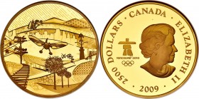 Elizabeth II gold Proof "Olympics - Modern Canada" 2500 Dollars (1 Kilo) 2009 PR69 Ultra Cameo NGC, Royal Canadian mint, KM912. Mintage: 50. A very lo...