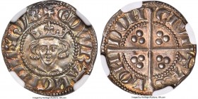 Edward I (1272-1307) Penny ND (January to May 1280) MS67 S NGC, London mint, Class 2b, S-1386, N-1015. 1.44gm. +ЄDWR AИGL DИS hyB, crowned bust of Edw...