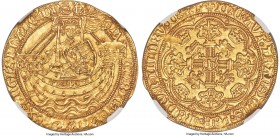 Henry VI (1st Reign, 1422-1461) gold Noble ND (1422-1430) MS64 NGC, London mint, Lis mm, Annulet issue, S-1799, N-1414. 6.94gm. Crowned king with swor...