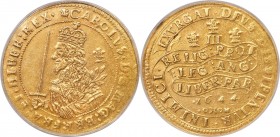 Charles I gold Triple Unite 1644 AU Details (Altered Surfaces) PCGS, Oxford mint, Plume mm, KM338, S-2729, N-2385 (ER), Schneider-304 (same dies), Bro...