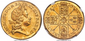 George I gold 2 Guineas 1726 MS63 NGC, KM554, S-3627, Schneider-543. Among the few and very best examples that we have seen of this popular type, this...