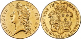 George II gold 5 Guineas 1741 AU Details (Repaired) PCGS, KM571.1, S-3663A, Schneider-563. 4 over 3 in date. A boldly struck representative of this en...