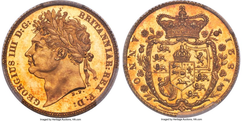 George IV gold Proof 1/2 Sovereign 1821 PR65 Cameo PCGS, KM681, S-3802, W&R-244 ...