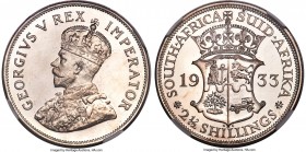 George V Proof 2-1/2 Shillings 1933 PR64 NGC, KM19.3, Hern-S284. Mintage: 20. A stunning near-gem, and one that can quite easily be said to stand on t...