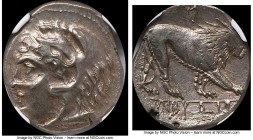 ZEUGITANA. Libyan Revolt (ca. 241-238/7 BC). BI shekel (22mm, 7.66 gm, 12h). NGC AU 3/5 - 5/5. Uncertain mint in northern Africa. Head of Heracles lef...