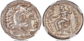 MACEDONIAN KINGDOM. Alexander III the Great (336-323 BC). AR tetradrachm (24mm, 17.19 gm, 11h). NGC AU S 5/5 - 5/5. Early posthumous issue of 'Amphipo...