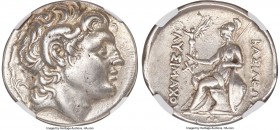 THRACIAN KINGDOM. Lysimachus (305-281 BC). AR tetradrachm (30mm, 16.81 gm, 12h). NGC XF 5/5 - 4/5, Fine Style. Posthumous issue of Uncertain Mint in T...