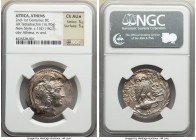 ATTICA. Athens. 2nd-1st centuries BC. AR tetradrachm (30mm, 16.90 gm, 11h). NGC Choice AU S 5/5 - 5/5. New Style coinage, ca. 132/1 BC, Dorothe, Dioph...