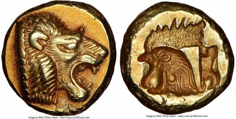 LESBOS. Mytilene. Ca. 521-478 BC. EL sixth-stater or hecte (10mm, 2.56 gm, 7h). ...