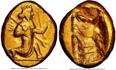 ACHAEMENID PERSIA. Xerxes II-Artaxerxes II (5th-4th centuries BC). AV daric (17mm, 8.36 gm). NGC Choice AU 5/5 - 4/5. Lydo-Milesian standard. Sardes, ...