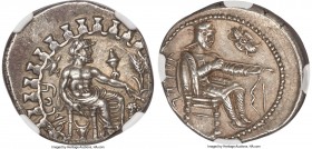 CILICIA. Tarsus. Datames, as Satrap (ca. 385/4-362/1 BC). AR stater (24mm, 10.52 gm, 10h). NGC AU 4/5 - 4/5. Ca. 375 BC. B'LTRZ (Aramaic), Baaltars se...