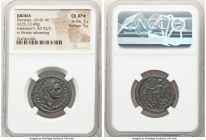 JUDAEA. Caesarea Maritima. Judaea Capta Issue. Domitian (AD 81-96). AE (24mm, 12.49 gm, 12h). NGC Choice XF S 5/5 - 5/5. AD 92/3. IMP CAES DOMIT AVG-G...