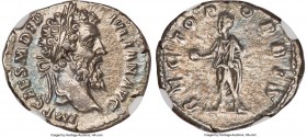 Didius Julianus (28 March-1 June AD 193). AR denarius (19mm, 3.09 gm, 11h). NGC AU 4/5 - 3/5. Rome, March-May AD 193. IMP CAES M DID-IVLIAN AVG, laure...