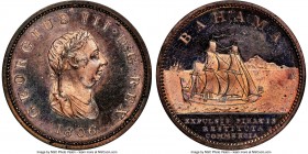 British Colony. George III copper Proof Penny 1806 PR66 Red and Brown NGC, Soho mint, KM1, Prid-1. Engrailed edge. An astonishing survivor of this sca...