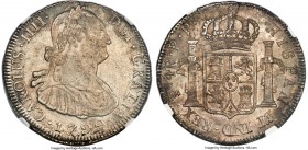 Charles IV 4 Reales 1799 PTS-PP MS63 NGC, Potosi mint, KM72. A superb specimen with light glossiness to the obverse fields and pleasingly wholesome de...