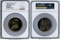 Pedro II silver "Coronation" Medal 1841 UNC Details (Edge Repair) NGC, Fonrobert-8670, Meili-20, VC-34. 60mm. 84.26gm. By Azevedo. Struck upon Pedro's...