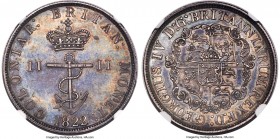 British Colony. George IV "Anchor Money" 1/2 Dollar 1822/1 MS63 NGC, KM4, Br-857 (R3-1/2), NC-1A2, Prid-8. One of the hardest denominations of this co...