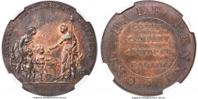 British Settlement Kentucky / Copper Co. of Upper Canada Proof Mule 1/2 Penny Token 1796 PR61 Brown NGC, Br-722 (R5), PF-Unl. (see note on pg. 229), J...