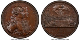 Don Luis de Velasco & Vincenzo Gonzales bronze "Capture of Morro Castle" Medal ND (1763) MS62 PCGS, Betts-443, Medina-12, Eimer-704. 49.5mm. 55.48gm. ...