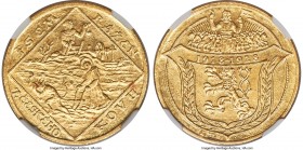 Republic gold "Republic Anniversary" 2 Dukaten 1928 MS63 NGC, Kremnitz mint, KM-XM3. An appealing type struck to commemorate the 10th anniversary of t...