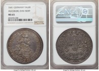 Augsburg. Free City Taler 1641 MS65 NGC, KM77, Dav-5039. Of commendable quality for this City View issue, the surfaces carrying rolling argent luster ...