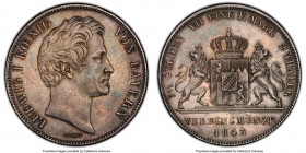 Bavaria. Ludwig I 2 Taler 1843 MS64 PCGS, KM814. A sharp example of the type expressing consistently crisp detail and a light, natural patina. Tied fo...
