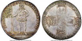 Brunswick-Lüneburg-Calenberg-Hannover. George Ludwig Taler 1719-C MS63 NGC, Clausthal mint, KM134, Dav-2077. Toned to a pebble gray with light toning ...