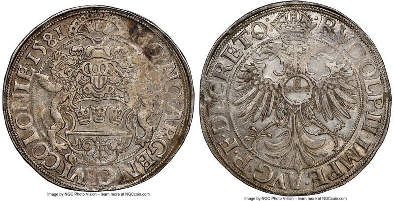 Cologne. Free City Taler 1581 MS60 NGC, KM-MB286, Dav-9159. From a reported mint...