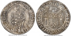 Hameln. Free City Taler 1555 AU58 NGC, Dav-9230, Schulten-1115. A quite difficult municipal coinage, soundly executed with residual luster to the surf...
