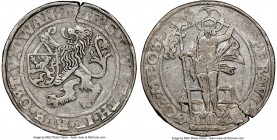 Jever. Maria Taler ND (1559) AU50 NGC, Jever mint, Dav-9337. A very scarce emission often referred to as a "Salvator-" or "Heilandstaler", and typical...