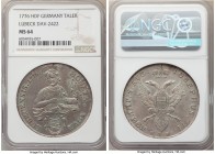 Lübeck. Free City Taler 1776-HDF MS64 NGC, KM185, Dav-2422. With name and titles of Joseph II, Holy Roman Emperor and featuring St. John, the patron s...