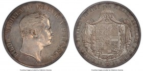 Prussia. Friedrich Wilhelm IV 2 Taler 1850-A MS65 PCGS, Berlin mint, KM440.2. A bold gem, complete with steel-gray tone that dapples the surfaces and ...