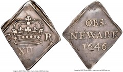 Charles I "Newark Besieged" Shilling 1646 VF35 NGC, KM370.2, S-3143. 5.92gm. An appealing selection of this highly historical issue toned to an attrac...