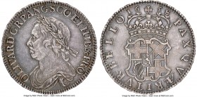 Oliver Cromwell 1/2 Crown 1658 AU58 NGC, KM-B207, S-3227A, ESC-252. Dressed in pebble gray tone with a balanced aesthetic appeal resulting from both a...