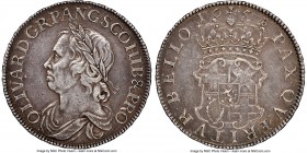 Oliver Cromwell Crown 1658/7 XF45 NGC, KM393.2, S-3226, ESC-10. A gratifying selection of this full-denomination Crown hailing from the reign of Olive...