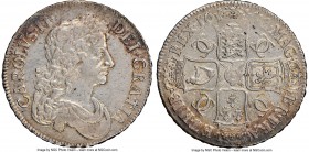 Charles II Crown 1676 AU55 NGC, KM435, S-3358, Dav-3776. Battleship-gray surfaces unmarred by distracting marks flaws, and only minor planchet haymark...