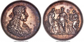 William III silver "Toleration Act" Medal 1689 MS61 NGC, MI-683/64, Eimer-314. By Philipp Heinrich Muller. Commemorating the Toleration Act, which gav...