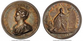 Anne silver Specimen "Capture of Tournay" Medal 1709 SP63 PCGS, MI-II-354/190, Eimer-437. 39mm. By J. Croker. Exhibiting scattered contact marks and a...