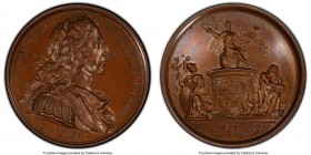 35-Piece Certified bronzed copper Specimen "Kings and Queens of England" Medal Set ND (1731) PCGS, Eimer-526. Each medal 40mm in diameter. A complete ...