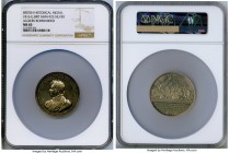 George III silver "Bombardment of Algiers" Medal 1816 MS63 NGC, Eimer-1084, BHM-923. 50mm. 57.47gm. By T. Wyon, Sr. and Jr. With the portrait of Princ...