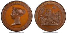 Victoria bronzed copper Specimen "Coronation" Medal 1838 SP67 PCGS, BHM-1807. 64.5mm. By J. Davis. A very rare coronation type seldom offered - and pr...